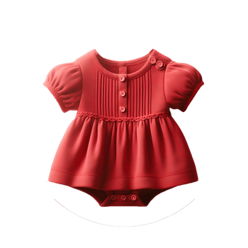 Baby girl dress isolated on transparent background png