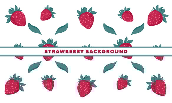 strawberry pattern vector background