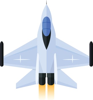 F-16 Fighter Jet Icon vector