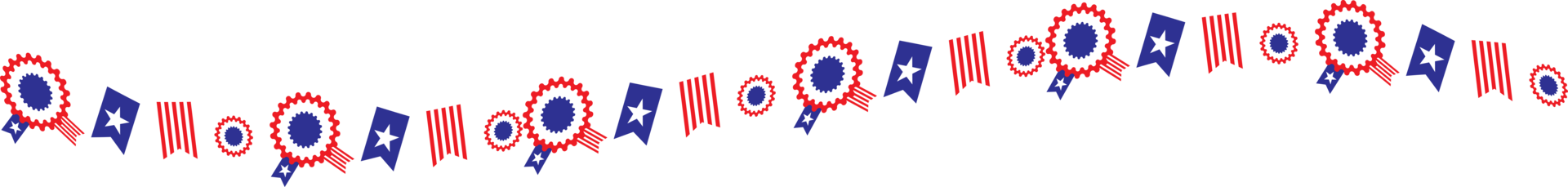 The USA flag border  for celebration or holiday concept. png