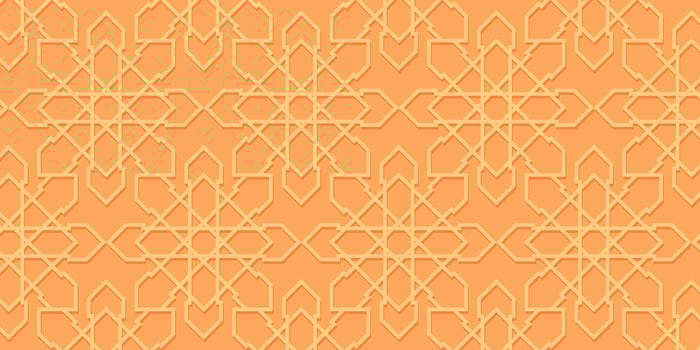 Orange Pattern Background, Islamic Texture. Vector Design for Banners, Posters, Social Media, Islamic Holiday Greeting Cards, Eid al-Fitr, Ramadan, Eid al-Adha.