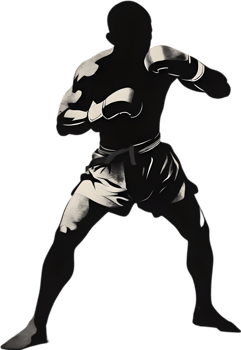 AI generated Japanese-style paintings of Muay Thai athletes. png