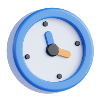 Clock 3d graphic illustration png