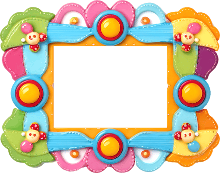 frame with a colorful border png