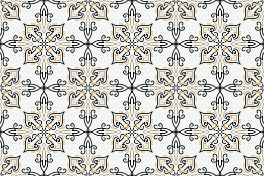 Vector seamless pattern. Modern stylish texture. Repeating geometric tiles with vintage style