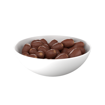 3D illustration of dates in a bowl. suitable to eat during the month of Ramadan png