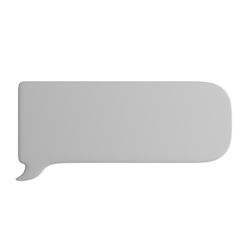 3D illustration of the speech bubble icon png