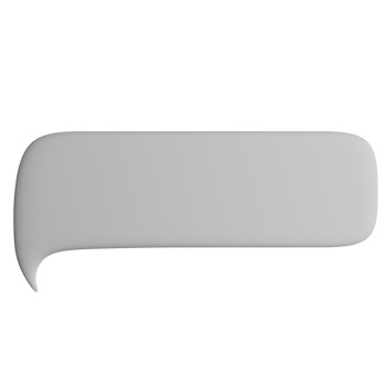 3D illustration of the speech bubble icon png