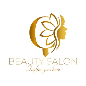 Gold Q Letter Initial Beauty Brand Logo Design vector