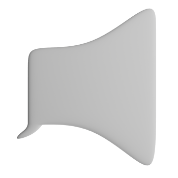 3D illustration of the speech bubble icon png