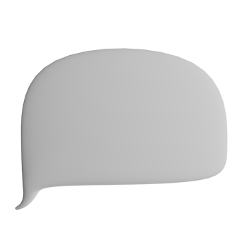3D illustration of the speech bubble icon png
