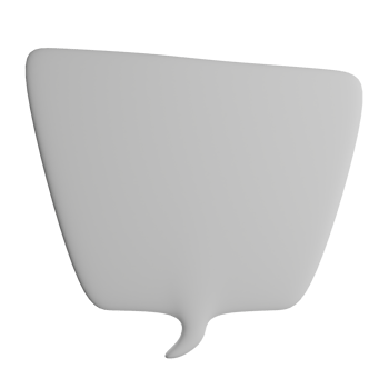 3D illustration of the speech bubble icon png