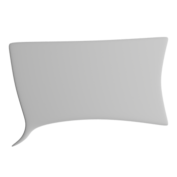 3D illustration of the speech bubble icon png