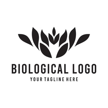 Biological logo file eps 10 easy to use vector