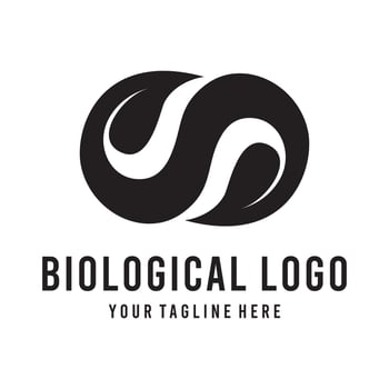Biological logo file eps 10 easy to use vector