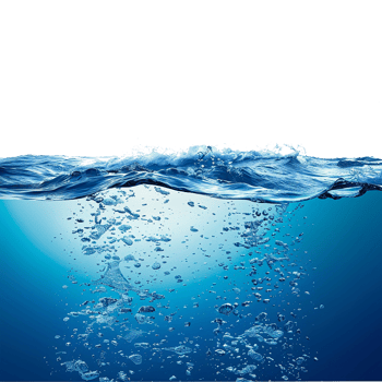 Blue ocean isolated transparent background png
