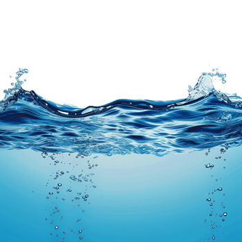 Blue ocean isolated transparent background png