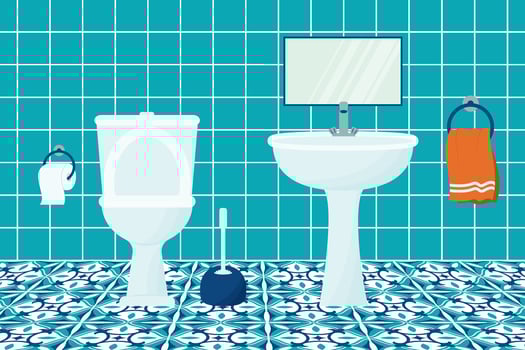 home interior. bathroom vector
