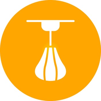 Punching Ball Creative Icon Design vector