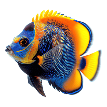 AI generated Tropical fish isolated on transparent background png