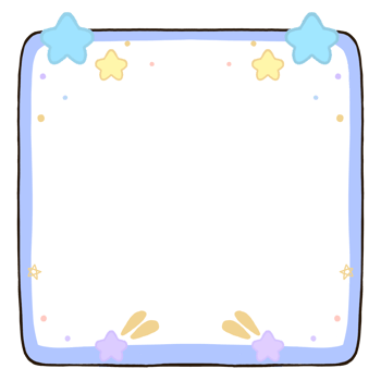 a cartoon frame with stars and stars png
