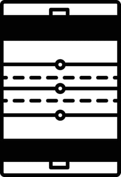 Rugby Stadium glyph and line vector illustration