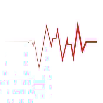 Heart beat pulse logo vector