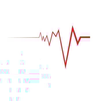 Heart beat pulse logo vector