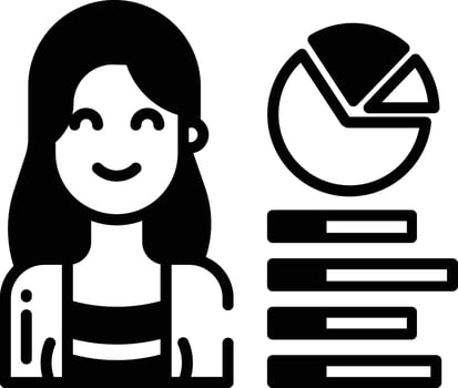 persona Man glyph and line vector illustration