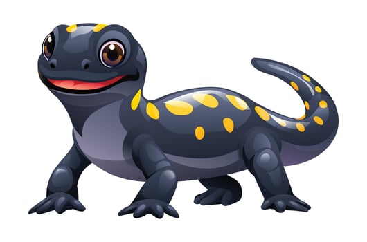 Salamander cartoon illustration isolated on white background vector