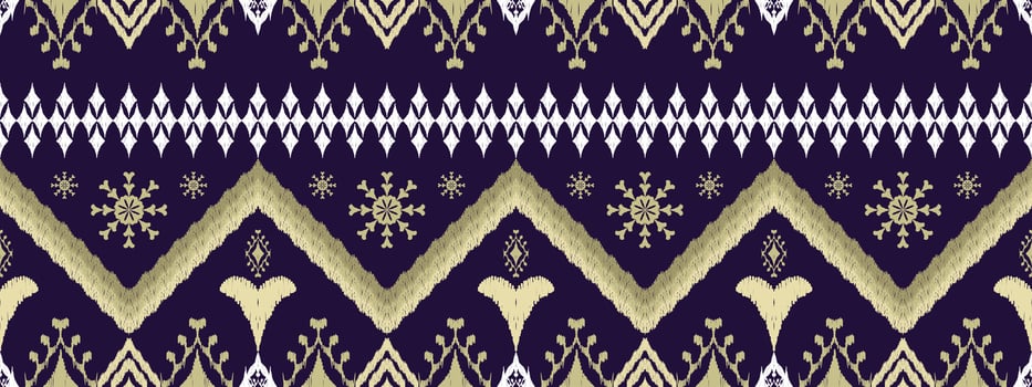 Geometric ethnic oriental traditional art pattern.Figure tribal embroidery style.Design for background,wallpaper,clothing,wrapping,fabric,element,vector illustration. vector