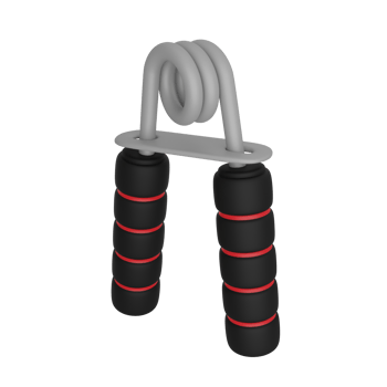3d illustration of a red and black hand grip png