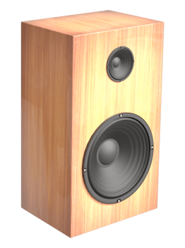 3D sound speakers, realistic subwoofer icons, acoustic audio systems for concert or party equipment. png