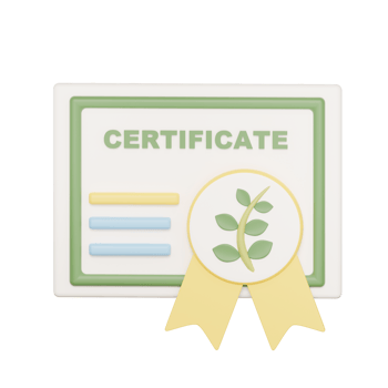 Agriculture Certification 3d illustration png