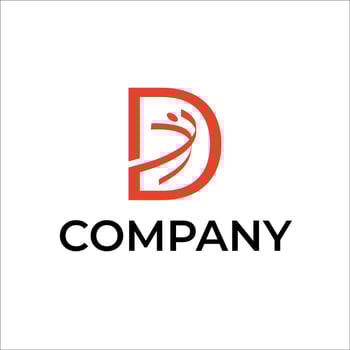 Letter D Dance Logo vector