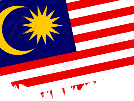 Grunge-style flag of Malaysia. png
