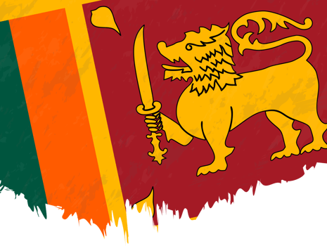 Grunge-style flag of Sri Lanka. png