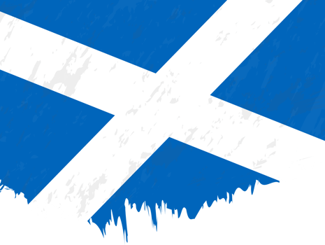 Grunge-style flag of Scotland. png
