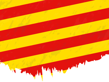 Grunge-style flag of Catalonia. png