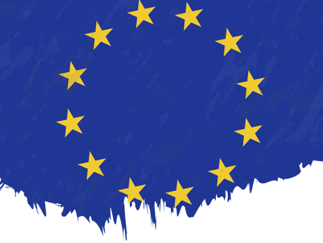 Grunge-style flag of European Union. png