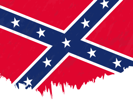 Grunge-style flag of Confederate. png