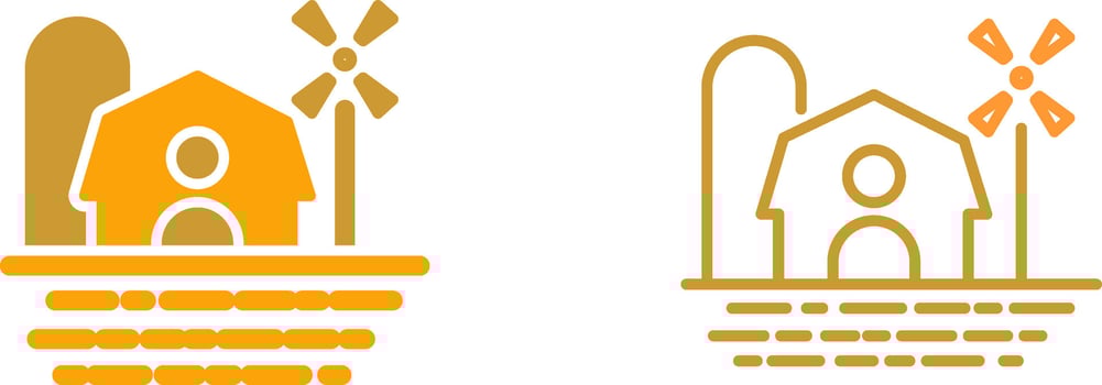 Farm House Vector Icon