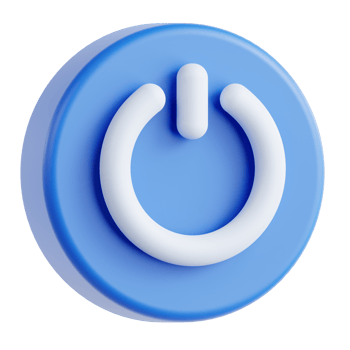 Power button 3d graphic illustration png