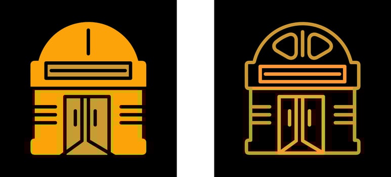 Building Cinema Vector Icon