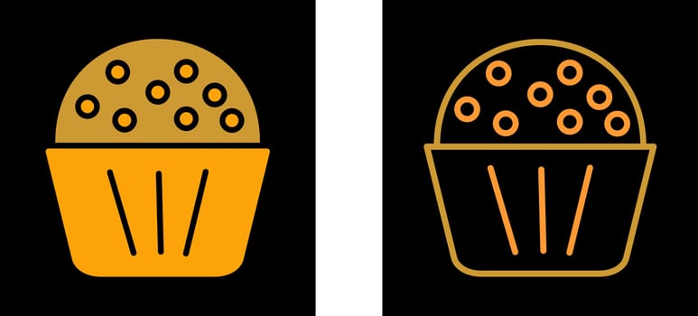 Chocolate Muffin Vector Icon