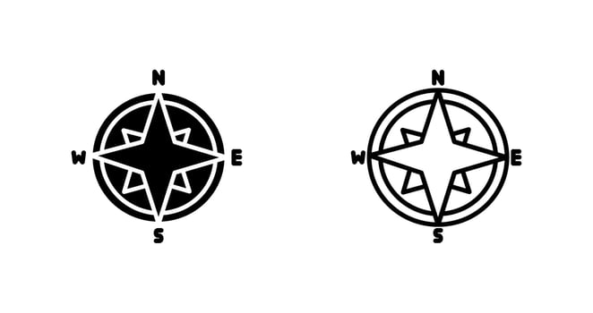 Compass Vector Icon
