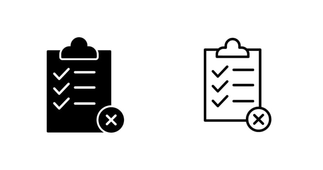 Rejected Vector Icon