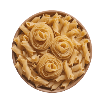AI generated Transparent background with pasta nests isolated png