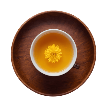 AI generated Macro shot of chrysanthemum tea isolated png