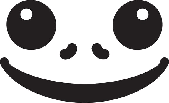Toad Face Design vector